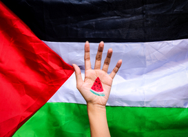 Wageningen for Palestine blokkeert bestuursgebouw universiteit Wageningen